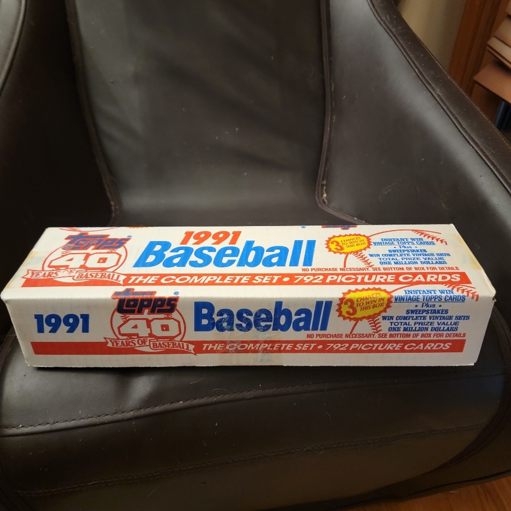 1991 Topps Baseball Complete Set - 792 Cards. Sealed And Brand New!